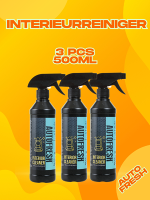 AutoFresh Interieurreiniger Set - Interior Cleaner Set - 3x 500 ml (Bundel Pack)
